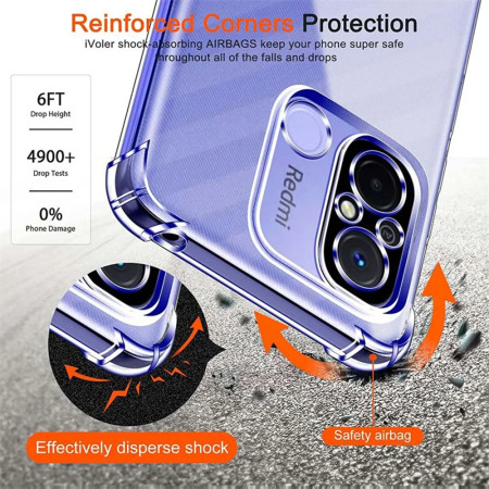Husa Antisoc compatibila Motorola Moto E13, PRO AirBag, Clear