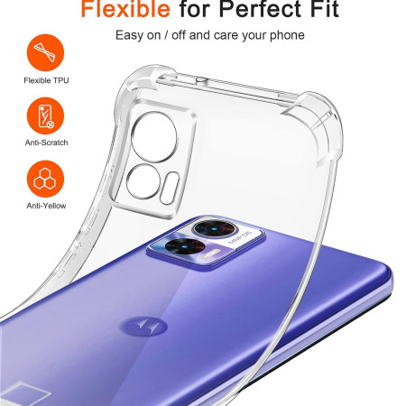 Husa Antisoc compatibila Motorola Edge 30 Neo, PRO AirBag, Clear