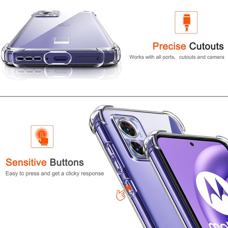 Husa Antisoc compatibila Motorola Edge 30 Neo, PRO AirBag, Clear