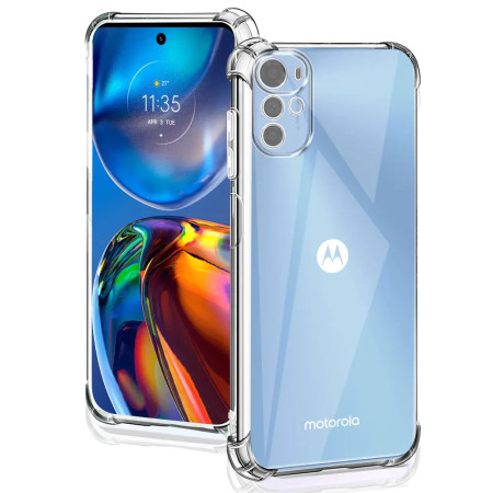 Husa Antisoc compatibila Motorola Moto E32 / Moto E32s, PRO AirBag, Clear