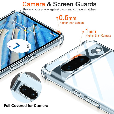 Husa Antisoc compatibila Google Pixel 8a, PRO AirBag, Clear