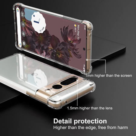 Husa Antisoc compatibila Google Pixel 7 Pro, PRO AirBag, Clear