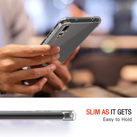 Husa Antisoc compatibila Huawei P20 Pro, PRO AirBag, Clear
