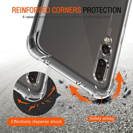 Husa Antisoc compatibila Huawei P20 Pro, PRO AirBag, Clear