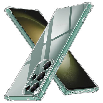 Husa Antisoc compatibila Samsung Galaxy S23 Ultra, PRO AirBag, Clear