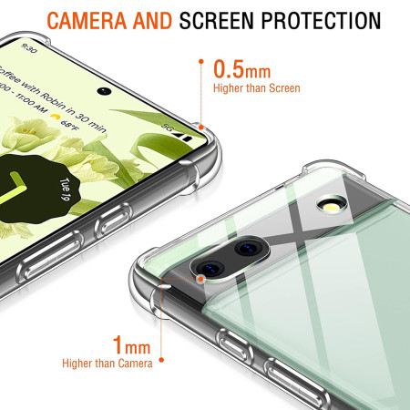 Husa Antisoc compatibila Google Pixel 6a, PRO AirBag, Clear