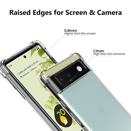 Husa Antisoc compatibila Google Pixel 6 Pro, PRO AirBag, Clear