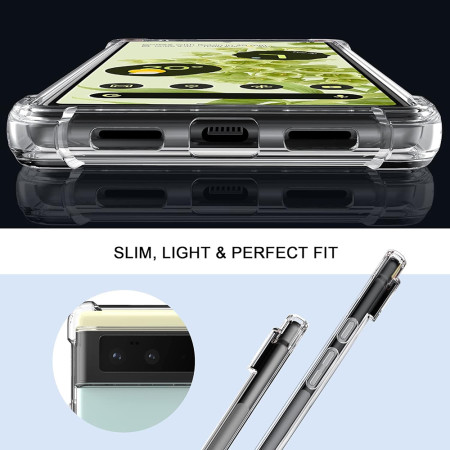 Husa Antisoc compatibila Google Pixel 6 Pro, PRO AirBag, Clear