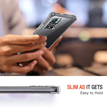 Husa Antisoc compatibila Xiaomi Redmi Note 11 / Note 11S, PRO AirBag, Clear