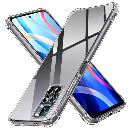 Husa Antisoc compatibila Xiaomi Redmi Note 11 / Note 11S, PRO AirBag, Clear
