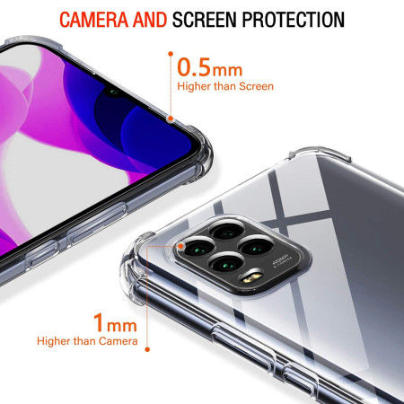 Husa Antisoc compatibila Xiaomi Mi 10 Lite, PRO AirBag, Clear