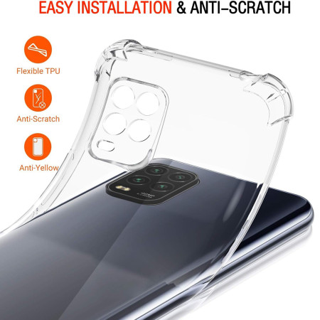 Husa Antisoc compatibila Xiaomi Mi 10 Lite, PRO AirBag, Clear