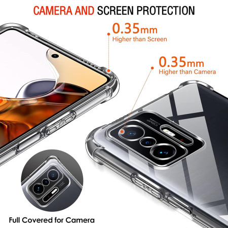 Husa Antisoc compatibila Xiaomi 11T / 11T Pro, PRO AirBag, Clear