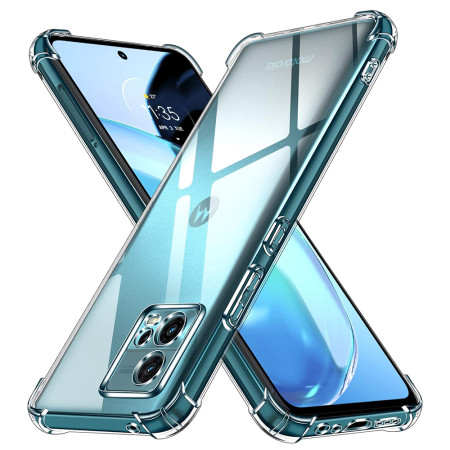 Husa Antisoc compatibila Motorola Moto G72, PRO AirBag, Clear
