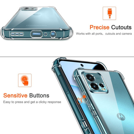 Husa Antisoc compatibila Motorola Moto G72, PRO AirBag, Clear