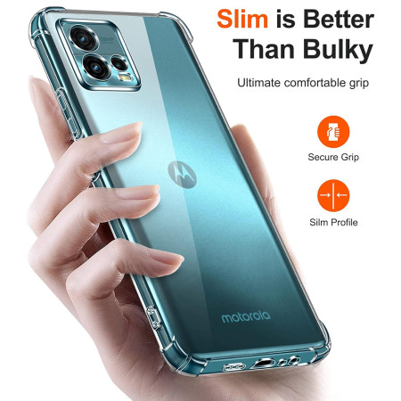 Husa Antisoc compatibila Motorola Moto G72, PRO AirBag, Clear
