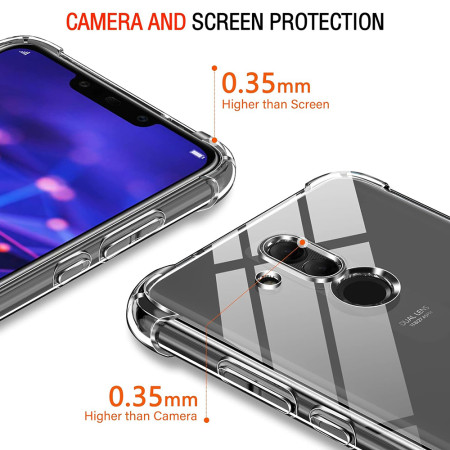 Husa Antisoc compatibila Huawei Mate 20 Lite, PRO AirBag, Clear