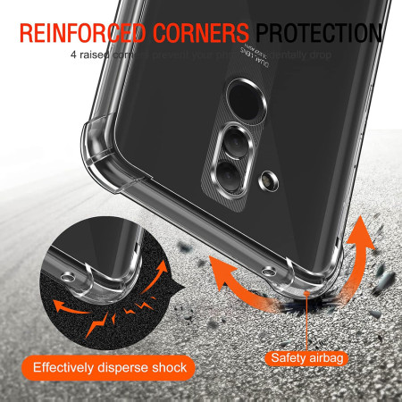 Husa Antisoc compatibila Huawei Mate 20 Lite, PRO AirBag, Clear
