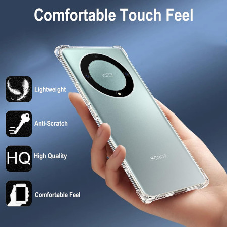 Husa Antisoc compatibila Honor Magic 5 Lite, PRO AirBag, Clear
