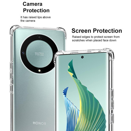 Husa Antisoc compatibila Honor Magic 5 Lite, PRO AirBag, Clear