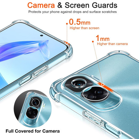 Husa Antisoc compatibila Honor 90 Lite, PRO AirBag, Clear