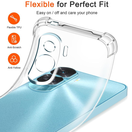 Husa Antisoc compatibila Honor 90 Lite, PRO AirBag, Clear