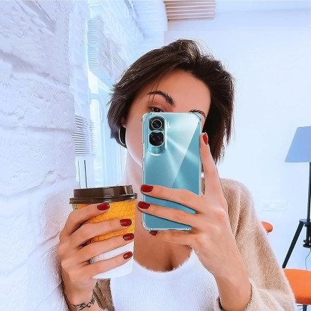 Husa Antisoc compatibila Honor 90 Lite, PRO AirBag, Clear