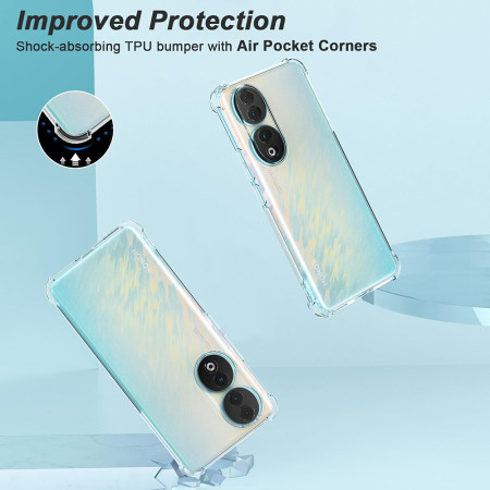 Husa Antisoc compatibila Honor 90 Pro, PRO AirBag, Clear