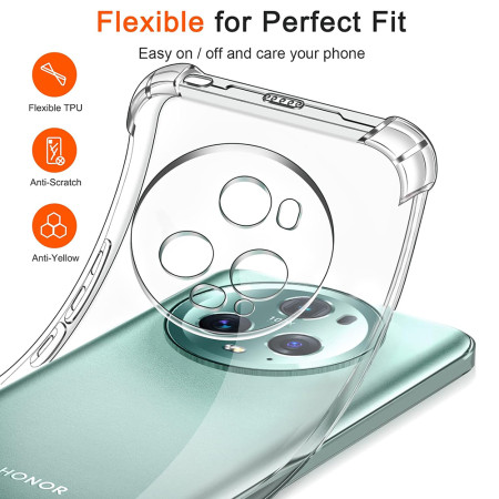 Husa Antisoc compatibila Honor Magic 5 Pro, PRO AirBag, Clear
