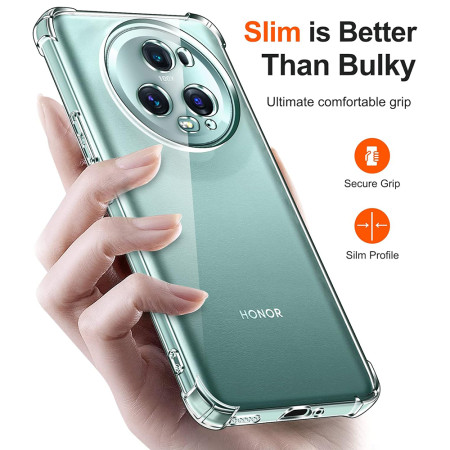Husa Antisoc compatibila Honor Magic 5 Pro, PRO AirBag, Clear