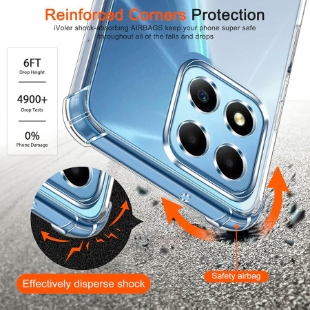 Husa Antisoc compatibila Honor X6 / X8 5G / 70 Lite, PRO AirBag, Clear