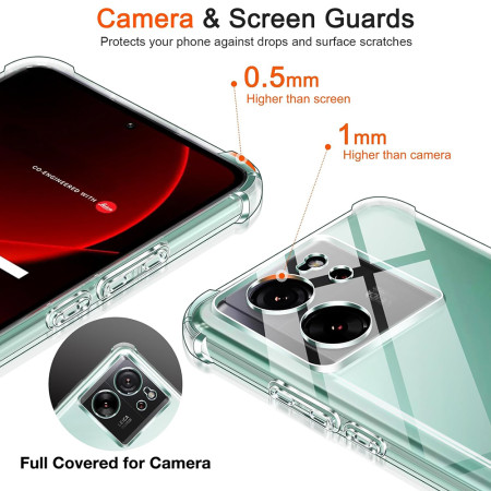Husa Antisoc compatibila Xiaomi 13T / 13T Pro, PRO AirBag, Clear