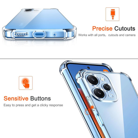 Husa Antisoc compatibila Xiaomi Redmi 12, PRO AirBag, Clear