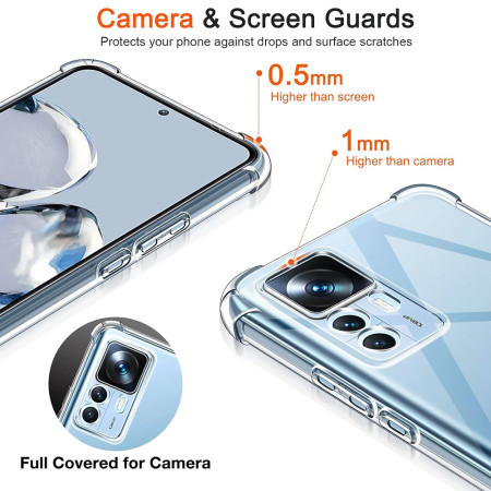 Husa Antisoc compatibila Xiaomi 12T / 12T Pro, PRO AirBag, Clear