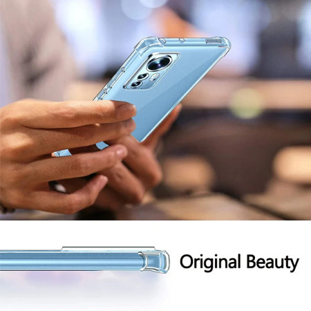 Husa Antisoc compatibila Xiaomi 12 / 12X, PRO AirBag, Clear