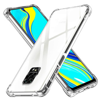 Husa Antisoc compatibila Xiaomi Redmi Note 9S / Note 9 Pro / Note 9 Pro Max, PRO AirBag, Clear