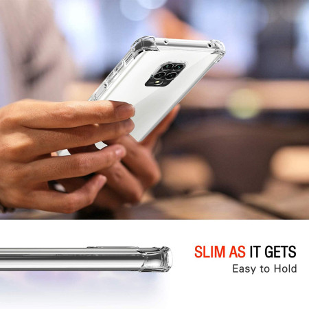 Husa Antisoc compatibila Xiaomi Redmi Note 9S / Note 9 Pro / Note 9 Pro Max, PRO AirBag, Clear