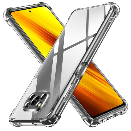 Husa Antisoc compatibila Xiaomi Poco X3 / Poco X3 NFC / Poco X3 Pro, PRO AirBag, Clear