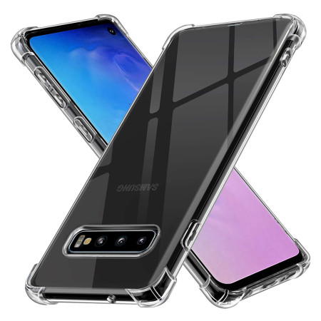 Husa Antisoc compatibila Samsung Galaxy S10, PRO AirBag, Clear