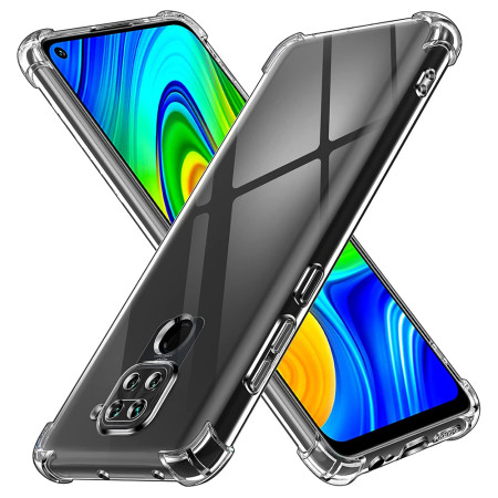 Husa Antisoc compatibila Xiaomi Redmi Note 9 / Redmi 10X 4G, PRO AirBag, Clear