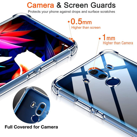Husa Antisoc compatibila Huawei Mate 10 Pro, PRO AirBag, Clear