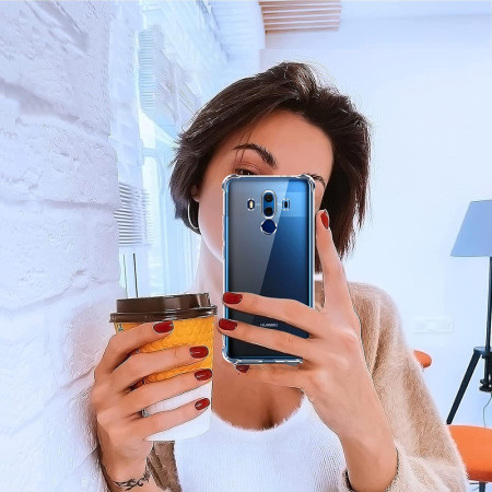Husa Antisoc compatibila Huawei Mate 10 Pro, PRO AirBag, Clear