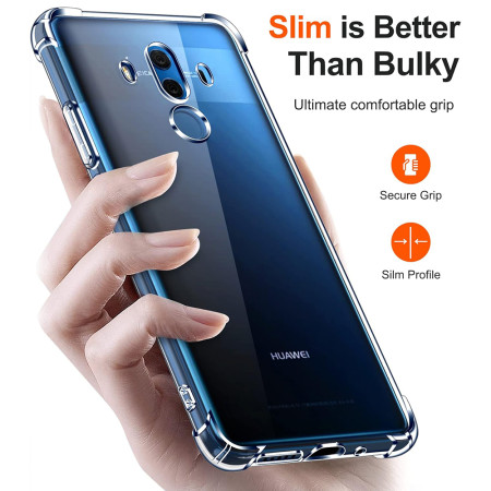 Husa Antisoc compatibila Huawei Mate 10 Pro, PRO AirBag, Clear