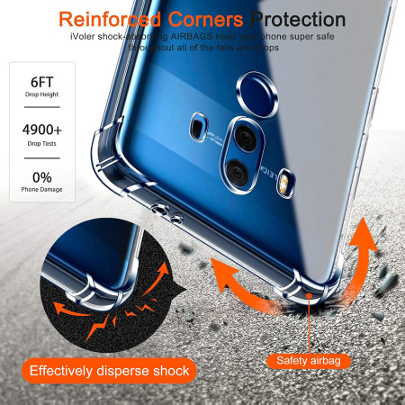 Husa Antisoc compatibila Huawei Mate 10 Pro, PRO AirBag, Clear