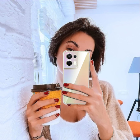 Husa Antisoc compatibila Oppo Reno 8, PRO AirBag, Clear