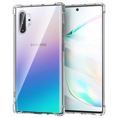 Husa Antisoc compatibila Samsung Galaxy Note 10 Plus 4G / Note 10 Plus 5G, PRO AirBag, Clear