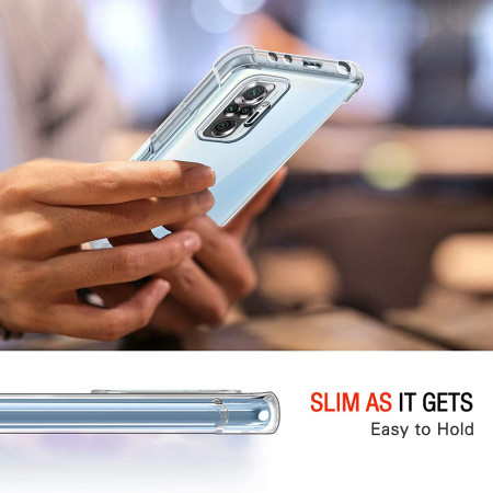 Husa Antisoc compatibila Xiaomi Redmi Note 10 Pro / Note 10 Pro Max, PRO AirBag, Clear