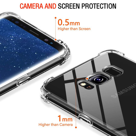 Husa Antisoc compatibila Samsung Galaxy S8 Plus, PRO AirBag, Clear