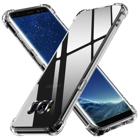 Husa Antisoc compatibila Samsung Galaxy S8 Plus, PRO AirBag, Clear