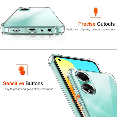 Husa Antisoc compatibila Oppo A38, PRO AirBag, Clear